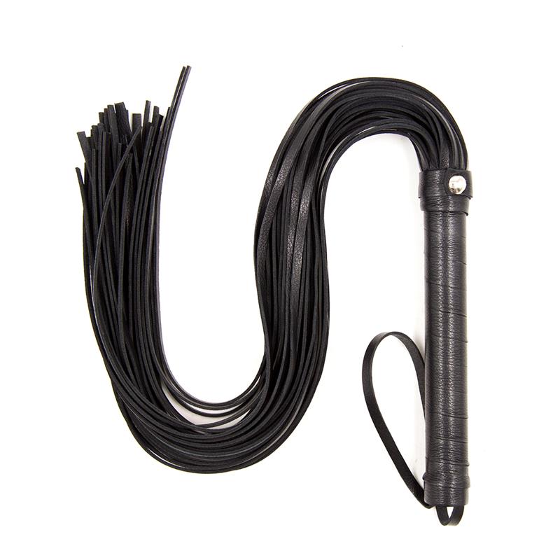 Flogger Mango de Metal 69 cm Negro