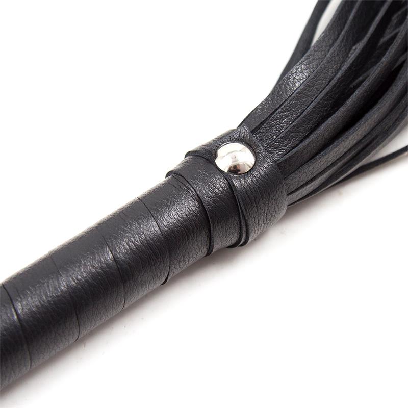 Flogger Mango de Metal 69 cm Negro