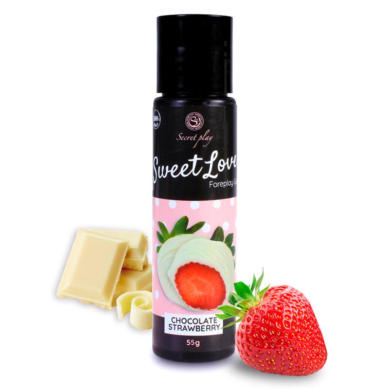 Sweet Love Lubricante Fresa Chocolate Blanco 60 ml