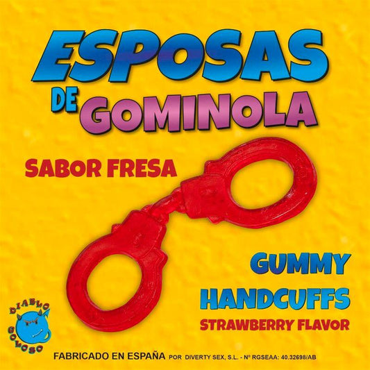 Esposas de Gominola Sabor Fresa Roja