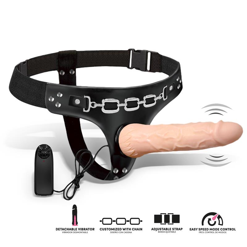 Ribbo Arnes con Dildo Realista con Vibracion y Control Remoto