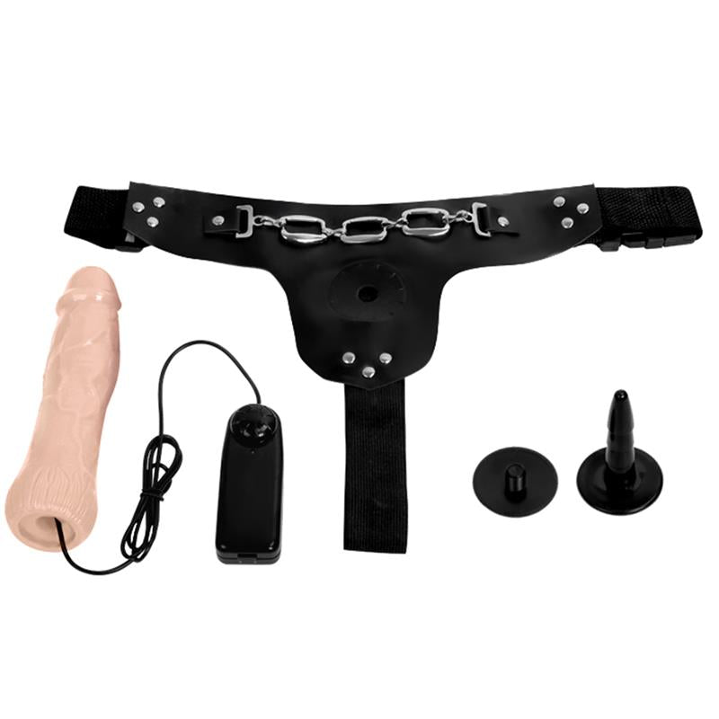 Ribbo Arnes con Dildo Realista con Vibracion y Control Remoto