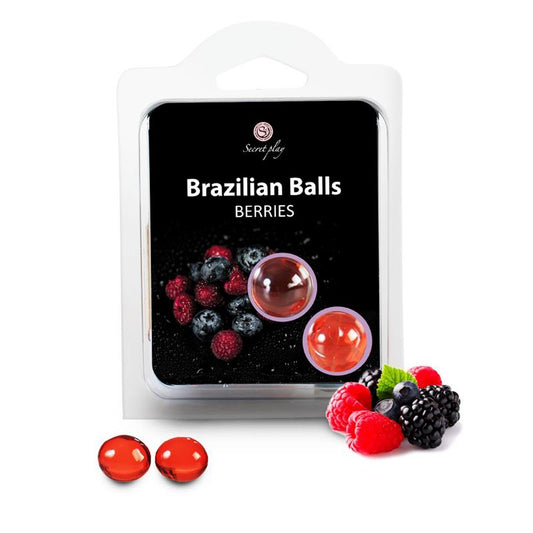 Secret Play Set 2 Brazilian Balls Aroma Frutas del Bosque