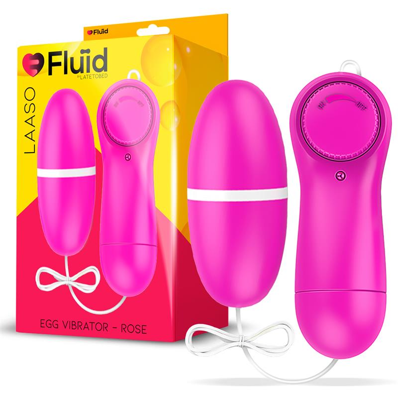 Laaso Huevo Vibrador Multi Velocidad Control Remoto Rose