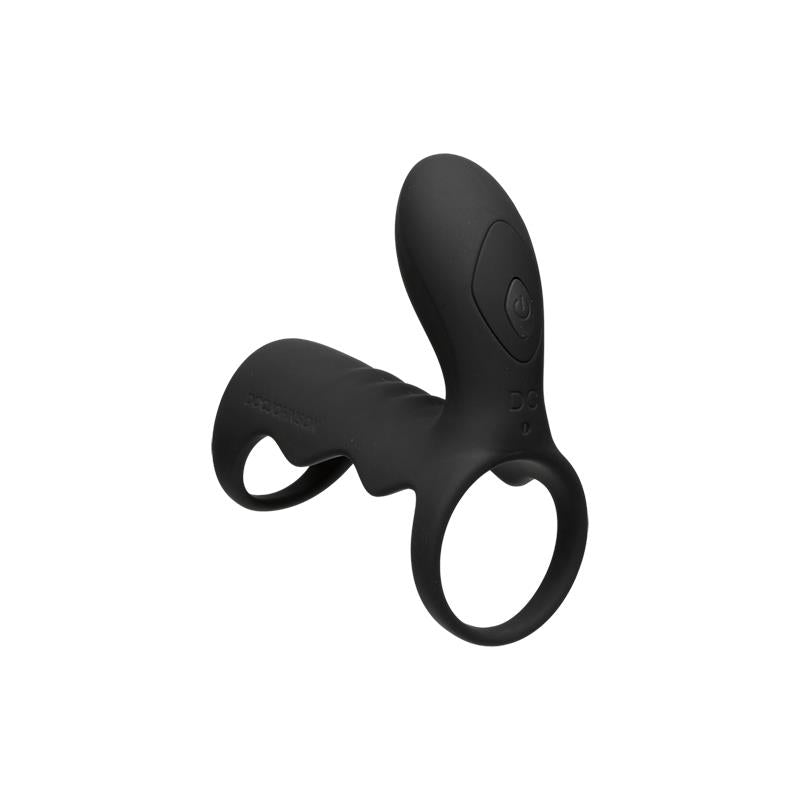 Jaula para el Pene con Vibracion y Control Remoto Negro