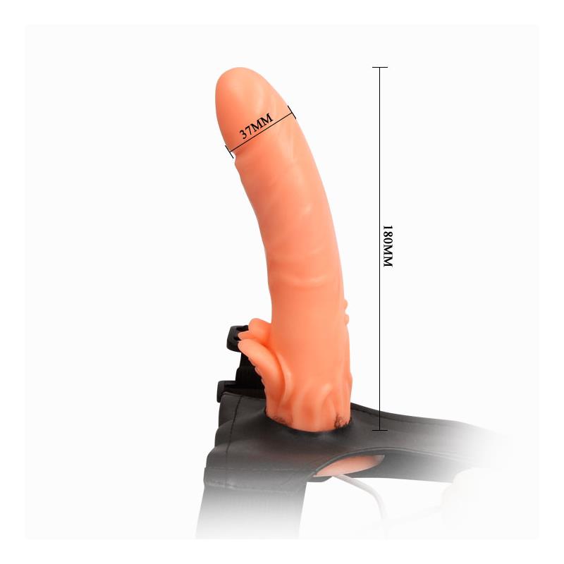 Baile Arnes con Dildo y Control Remoto 18 cm