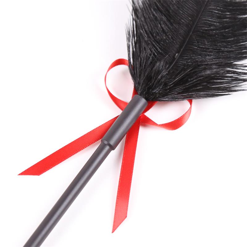 Plumas y Pala 2 en 1 36 cm Negro Rojo