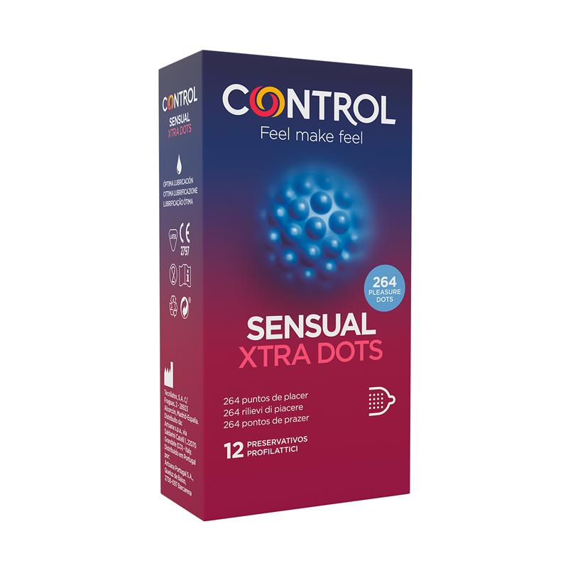 Sensual Xtra Dots Punteados 12 uds