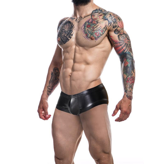 C4M10 Boxers Tipo Shorts Leatherette Negro