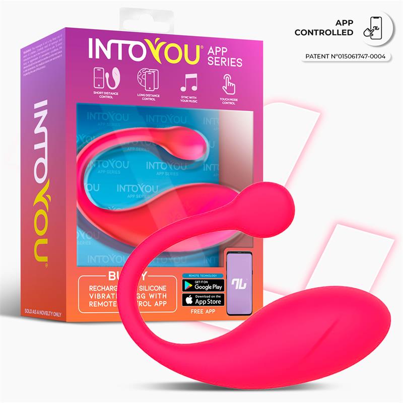 Bulby Huevo Vibrador con APP Rosa Intenso