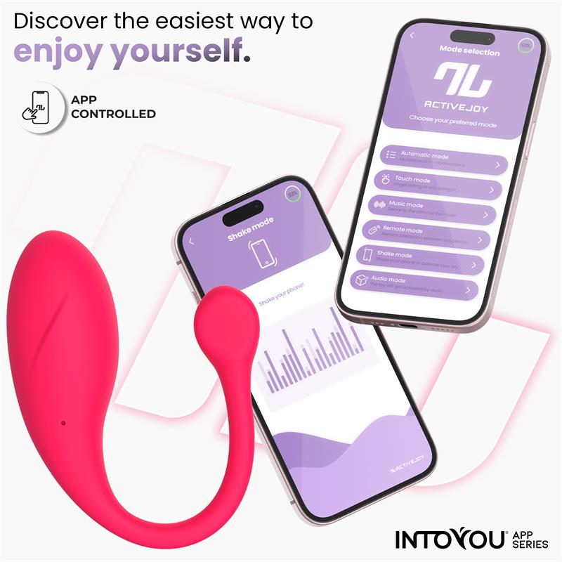 Bulby Huevo Vibrador con APP Rosa Intenso