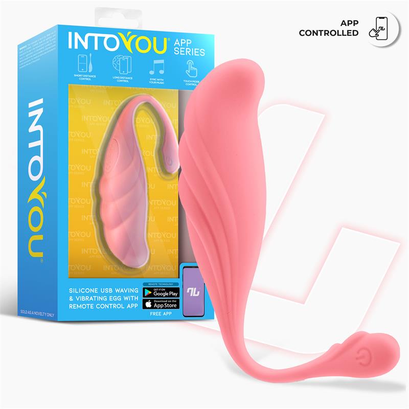 Huevo Vibrador con Movimiento Waving con APP USB